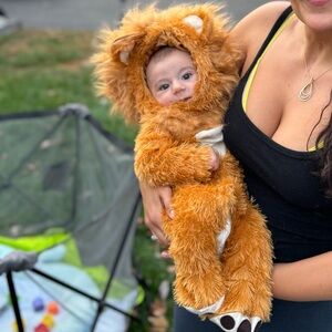 Plush Brown Lion Costume for baby Halloween